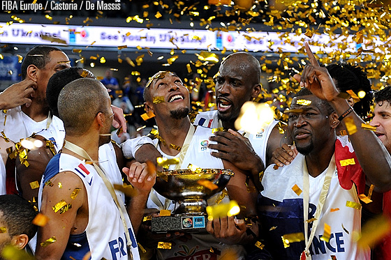EuroBasket2013 France winning Team