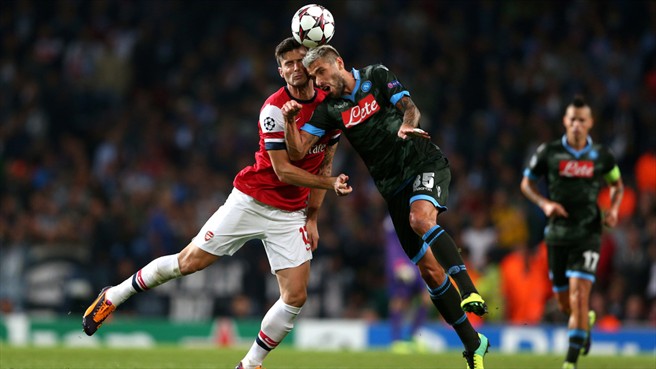 Match moment Arsenal vs Napoli