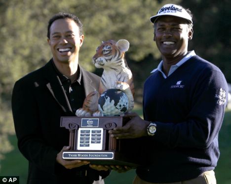 Vijay Singh and Tiger Woods