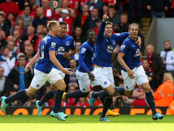 A stunning long-range drive from Phil Jagielka