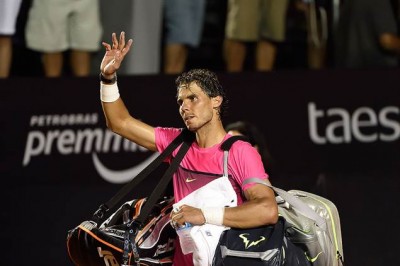 Fabio Fognini sent Rafael Nadal crashing