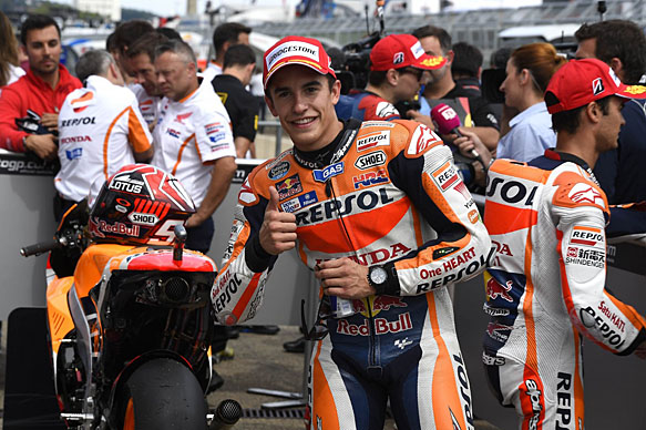 Marquez Takes Second Top Podium