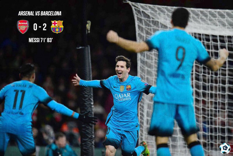 Barcelona bag two away goals