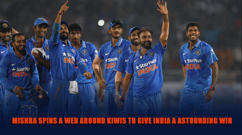 Mishra spins a web around Kiwis to give India a astounding win