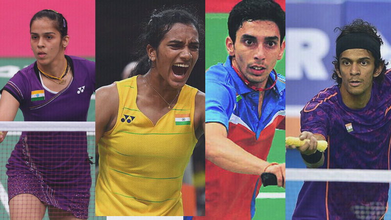 Indian badminton players