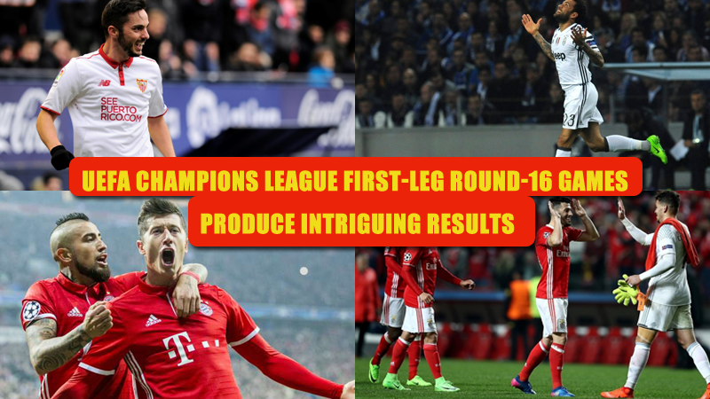 UEFA Champions League First-Leg Round-16 Games Produce Intriguing Results