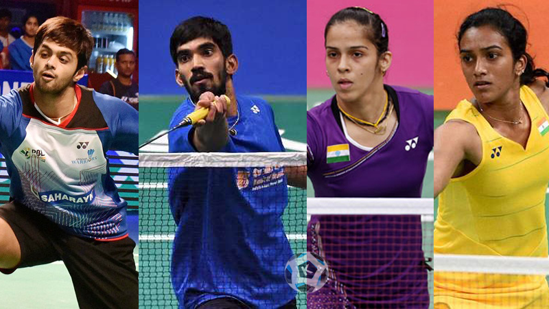 Indian shuttlers at the Australian Open