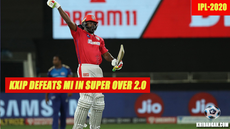 KXIP defeats MI in Super Over 2