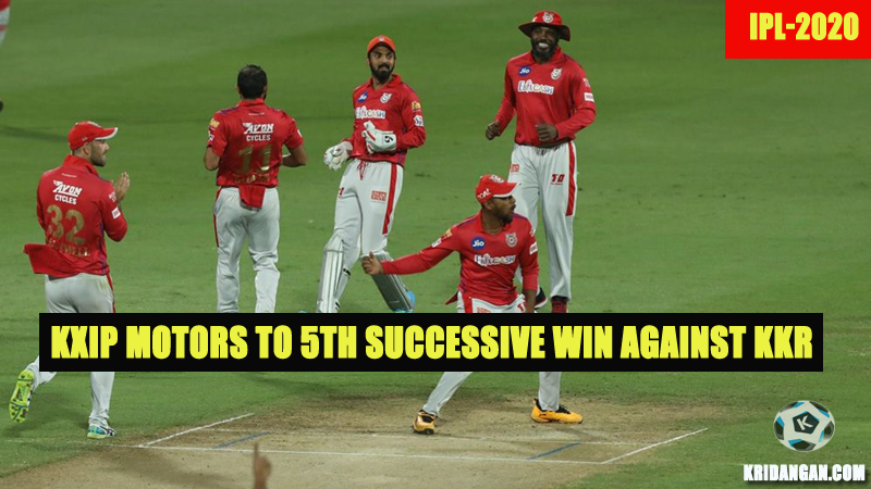 KXIP motors to 5th successive win against KKR