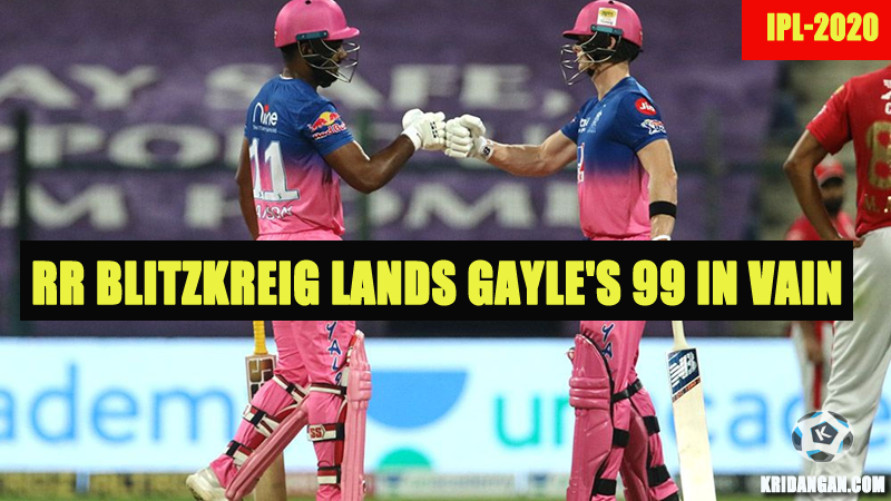 RR blitzkreig lands Gayle's 99 in vain