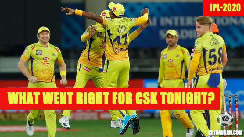 What went right for CSK tonight